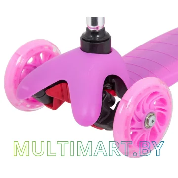 Самокат Novatrack Disco-Kids Basic 120H.DISCOKIDS.PN20 (розовый, 2020) картинка 4
